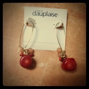 New Carol Dauplaise Dangle Earrings.